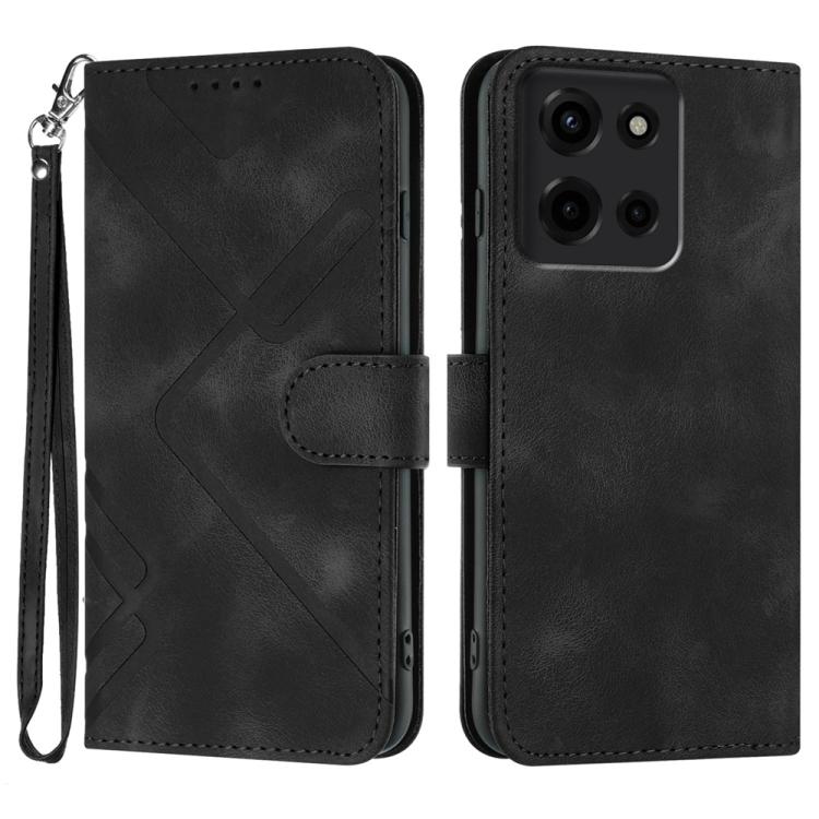 Line Pattern Skin Feel Leather Phone Case, For Motorola Moto G05, For Motorola Moto G15, For Motorola Moto G 2025, For Motorola Moto G Play 2025 / G Power 2025, For Motorola Moto G75 5G, For Motorola Moto G35, For Motorola Moto G55                     ...