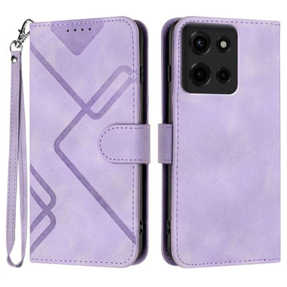 Line Pattern Skin Feel Leather Phone Case, For Motorola Moto G05, For Motorola Moto G15, For Motorola Moto G 2025, For Motorola Moto G Play 2025 / G Power 2025, For Motorola Moto G75 5G, For Motorola Moto G35, For Motorola Moto G55                     ...