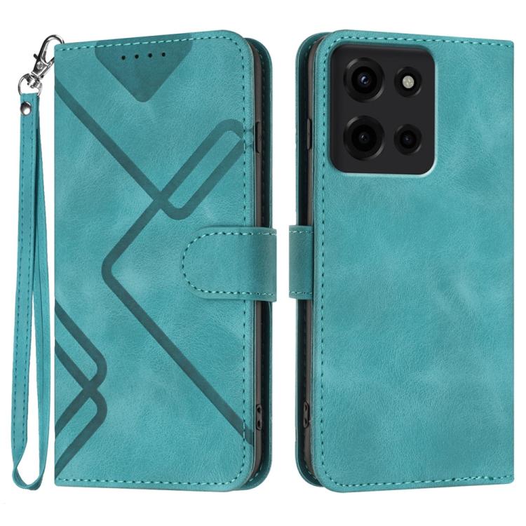 Line Pattern Skin Feel Leather Phone Case, For Motorola Moto G05, For Motorola Moto G15, For Motorola Moto G 2025, For Motorola Moto G Play 2025 / G Power 2025, For Motorola Moto G75 5G, For Motorola Moto G35, For Motorola Moto G55                     ...