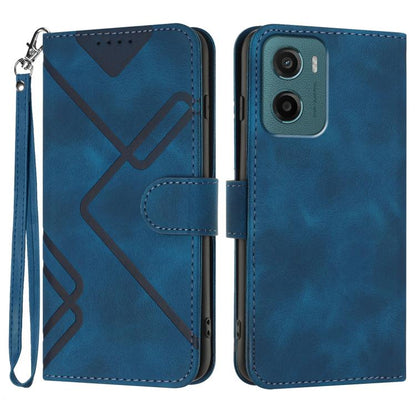 Line Pattern Skin Feel Leather Phone Case, For Motorola Moto G05, For Motorola Moto G15, For Motorola Moto G 2025, For Motorola Moto G Play 2025 / G Power 2025, For Motorola Moto G75 5G, For Motorola Moto G35, For Motorola Moto G55                     ...