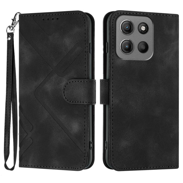 Line Pattern Skin Feel Leather Phone Case, For Motorola Moto G05, For Motorola Moto G15, For Motorola Moto G 2025, For Motorola Moto G Play 2025 / G Power 2025, For Motorola Moto G75 5G, For Motorola Moto G35, For Motorola Moto G55                     ...