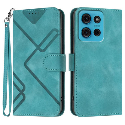 Line Pattern Skin Feel Leather Phone Case, For Motorola Moto G 2025, For Motorola Moto G Play 2025 / G Power 2025, For Motorola Moto G75 5G, For Motorola Moto G35, For Motorola Moto G55, For Motorola Edge 50 Neo, For Motorola Edge 5G 2024              ...