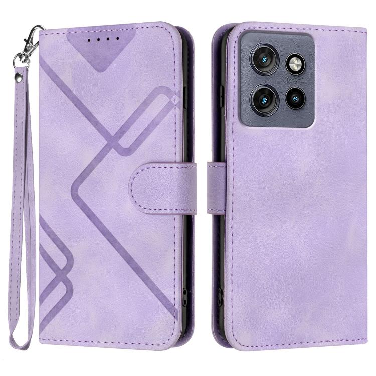 Line Pattern Skin Feel Leather Phone Case, For Motorola Moto G 2025, For Motorola Moto G Play 2025 / G Power 2025, For Motorola Moto G75 5G, For Motorola Moto G35, For Motorola Moto G55, For Motorola Edge 50 Neo, For Motorola Edge 5G 2024              ...