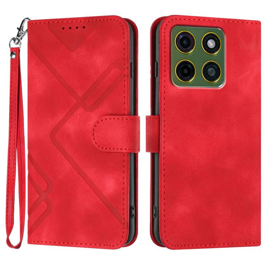 Line Pattern Skin Feel Leather Phone Case, For Motorola Moto X70 Air Pro 5G, For Motorola Moto G17 4G / G17 Power 4G, For Motorola Moto G67 5G / G77 5G, For Motorola Edge 70 Fusion 5G, For Motorola Moto G67 Power 5G                                     ...