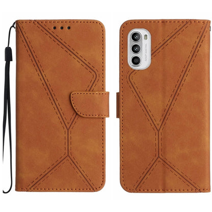 Étui de téléphone en cuir gaufré cousu, pour Motorola Moto G52J, pour Motorola Moto G Stylus 5G 2022, pour Motorola Moto G Stylus 4G 2022, pour Motorola Moto G Power 2022