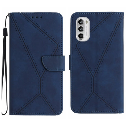 Étui de téléphone en cuir gaufré cousu, pour Motorola Moto G52J, pour Motorola Moto G Stylus 5G 2022, pour Motorola Moto G Stylus 4G 2022, pour Motorola Moto G Power 2022