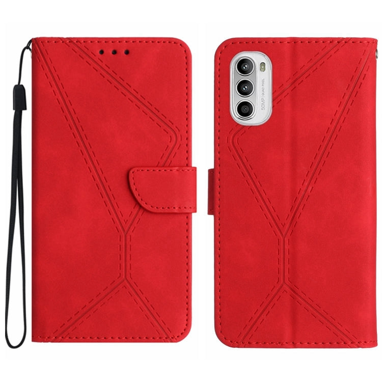 Étui de téléphone en cuir gaufré cousu, pour Motorola Moto G52J, pour Motorola Moto G Stylus 5G 2022, pour Motorola Moto G Stylus 4G 2022, pour Motorola Moto G Power 2022