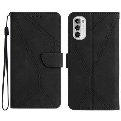 Étui de téléphone en cuir gaufré cousu, pour Motorola Moto G52J, pour Motorola Moto G Stylus 5G 2022, pour Motorola Moto G Stylus 4G 2022, pour Motorola Moto G Power 2022