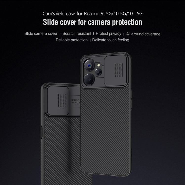 NILLKIN Black Mirror Series Camshield PC Phone Case, For Realme 9i 5G / 10 5G / 10T 5G