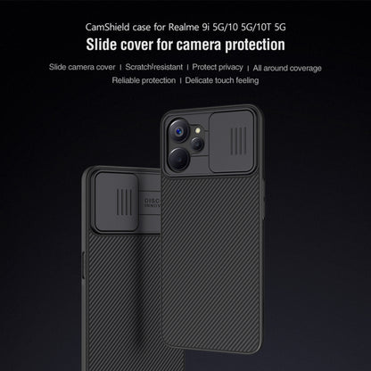 NILLKIN Black Mirror Series Camshield PC Phone Case, For Realme 9i 5G / 10 5G / 10T 5G
