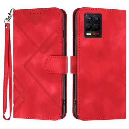 Line Pattern Skin Feel Leather Phone Case, For Realme GT7 Pro, For Realme 13 Pro / 13 Pro+ Global, For Realme GT 6 / GT 6T, For Realme C63 / C61 Global, For Realme  12 Lite / C67 4G Global, For Realme GT5 Pro, For Realme 10 Pro, For Realme 10 Pro+     ...