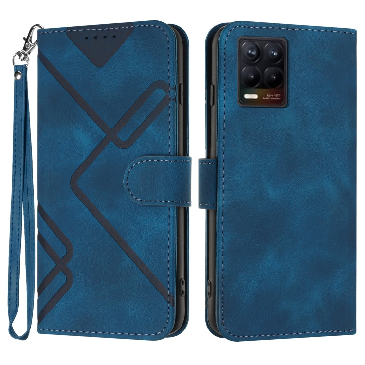 Line Pattern Skin Feel Leather Phone Case, For Realme GT7 Pro, For Realme 13 Pro / 13 Pro+ Global, For Realme GT 6 / GT 6T, For Realme C63 / C61 Global, For Realme  12 Lite / C67 4G Global, For Realme GT5 Pro, For Realme 10 Pro, For Realme 10 Pro+     ...