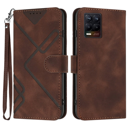 Line Pattern Skin Feel Leather Phone Case, For Realme GT7 Pro, For Realme 13 Pro / 13 Pro+ Global, For Realme GT 6 / GT 6T, For Realme C63 / C61 Global, For Realme  12 Lite / C67 4G Global, For Realme GT5 Pro, For Realme 10 Pro, For Realme 10 Pro+     ...