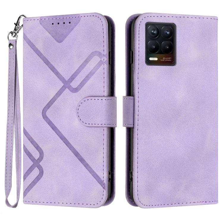Line Pattern Skin Feel Leather Phone Case, For Realme GT7 Pro, For Realme 13 Pro / 13 Pro+ Global, For Realme GT 6 / GT 6T, For Realme C63 / C61 Global, For Realme  12 Lite / C67 4G Global, For Realme GT5 Pro, For Realme 10 Pro, For Realme 10 Pro+     ...