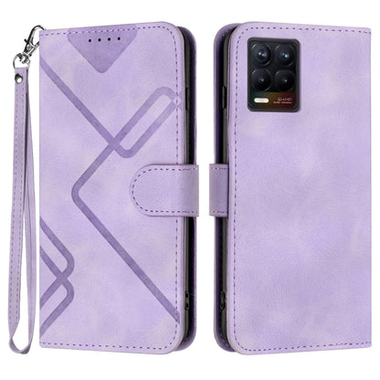 Line Pattern Skin Feel Leather Phone Case, For Realme GT7 Pro, For Realme 13 Pro / 13 Pro+ Global, For Realme GT 6 / GT 6T, For Realme C63 / C61 Global, For Realme  12 Lite / C67 4G Global, For Realme GT5 Pro, For Realme 10 Pro, For Realme 10 Pro+     ...