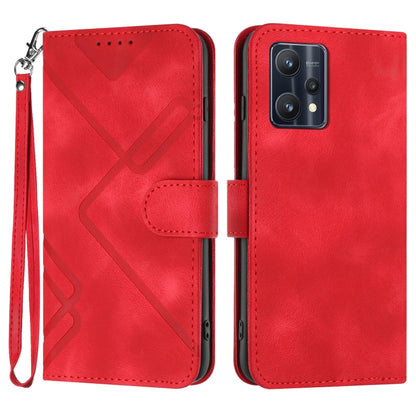 Line Pattern Skin Feel Leather Phone Case, For Realme GT7 Pro, For Realme 13 Pro / 13 Pro+ Global, For Realme GT 6 / GT 6T, For Realme C63 / C61 Global, For Realme  12 Lite / C67 4G Global, For Realme GT5 Pro, For Realme 10 Pro, For Realme 10 Pro+     ...