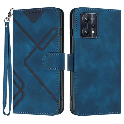 Line Pattern Skin Feel Leather Phone Case, For Realme GT7 Pro, For Realme 13 Pro / 13 Pro+ Global, For Realme GT 6 / GT 6T, For Realme C63 / C61 Global, For Realme  12 Lite / C67 4G Global, For Realme GT5 Pro, For Realme 10 Pro, For Realme 10 Pro+     ...