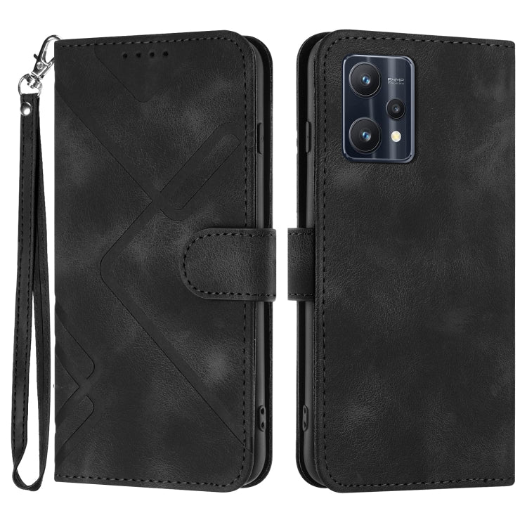 Line Pattern Skin Feel Leather Phone Case, For Realme GT7 Pro, For Realme 13 Pro / 13 Pro+ Global, For Realme GT 6 / GT 6T, For Realme C63 / C61 Global, For Realme  12 Lite / C67 4G Global, For Realme GT5 Pro, For Realme 10 Pro, For Realme 10 Pro+     ...