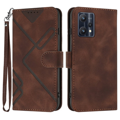 Line Pattern Skin Feel Leather Phone Case, For Realme GT7 Pro, For Realme 13 Pro / 13 Pro+ Global, For Realme GT 6 / GT 6T, For Realme C63 / C61 Global, For Realme  12 Lite / C67 4G Global, For Realme GT5 Pro, For Realme 10 Pro, For Realme 10 Pro+     ...
