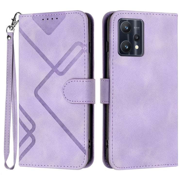 Line Pattern Skin Feel Leather Phone Case, For Realme GT7 Pro, For Realme 13 Pro / 13 Pro+ Global, For Realme GT 6 / GT 6T, For Realme C63 / C61 Global, For Realme  12 Lite / C67 4G Global, For Realme GT5 Pro, For Realme 10 Pro, For Realme 10 Pro+     ...