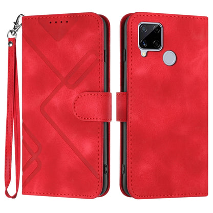Line Pattern Skin Feel Leather Phone Case, For Realme GT7 Pro, For Realme 13 Pro / 13 Pro+ Global, For Realme GT 6 / GT 6T, For Realme C63 / C61 Global, For Realme  12 Lite / C67 4G Global, For Realme GT5 Pro, For Realme 10 Pro, For Realme 10 Pro+     ...