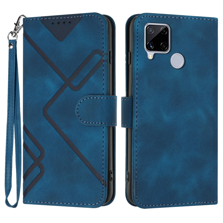 Line Pattern Skin Feel Leather Phone Case, For Realme GT7 Pro, For Realme 13 Pro / 13 Pro+ Global, For Realme GT 6 / GT 6T, For Realme C63 / C61 Global, For Realme  12 Lite / C67 4G Global, For Realme GT5 Pro, For Realme 10 Pro, For Realme 10 Pro+     ...