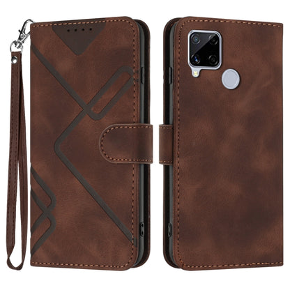 Line Pattern Skin Feel Leather Phone Case, For Realme GT7 Pro, For Realme 13 Pro / 13 Pro+ Global, For Realme GT 6 / GT 6T, For Realme C63 / C61 Global, For Realme  12 Lite / C67 4G Global, For Realme GT5 Pro, For Realme 10 Pro, For Realme 10 Pro+     ...