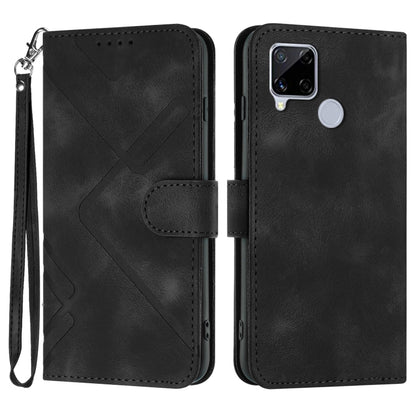 Line Pattern Skin Feel Leather Phone Case, For Realme GT7 Pro, For Realme 13 Pro / 13 Pro+ Global, For Realme GT 6 / GT 6T, For Realme C63 / C61 Global, For Realme  12 Lite / C67 4G Global, For Realme GT5 Pro, For Realme 10 Pro, For Realme 10 Pro+     ...