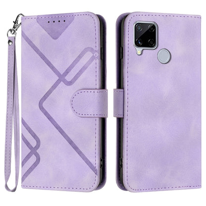 Line Pattern Skin Feel Leather Phone Case, For Realme GT7 Pro, For Realme 13 Pro / 13 Pro+ Global, For Realme GT 6 / GT 6T, For Realme C63 / C61 Global, For Realme  12 Lite / C67 4G Global, For Realme GT5 Pro, For Realme 10 Pro, For Realme 10 Pro+     ...