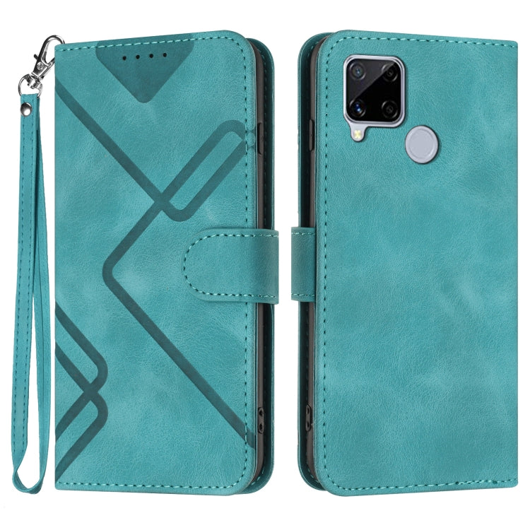 Line Pattern Skin Feel Leather Phone Case, For Realme GT7 Pro, For Realme 13 Pro / 13 Pro+ Global, For Realme GT 6 / GT 6T, For Realme C63 / C61 Global, For Realme  12 Lite / C67 4G Global, For Realme GT5 Pro, For Realme 10 Pro, For Realme 10 Pro+     ...