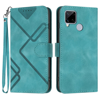 Line Pattern Skin Feel Leather Phone Case, For Realme GT7 Pro, For Realme 13 Pro / 13 Pro+ Global, For Realme GT 6 / GT 6T, For Realme C63 / C61 Global, For Realme  12 Lite / C67 4G Global, For Realme GT5 Pro, For Realme 10 Pro, For Realme 10 Pro+     ...