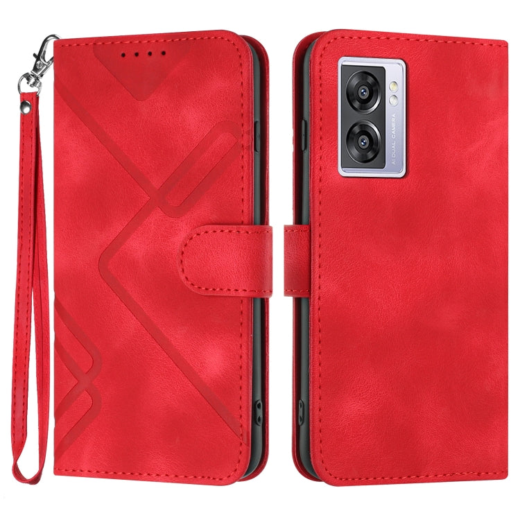 Line Pattern Skin Feel Leather Phone Case, For Realme GT7 Pro, For Realme 13 Pro / 13 Pro+ Global, For Realme GT 6 / GT 6T, For Realme C63 / C61 Global, For Realme  12 Lite / C67 4G Global, For Realme GT5 Pro, For Realme 10 Pro, For Realme 10 Pro+     ...