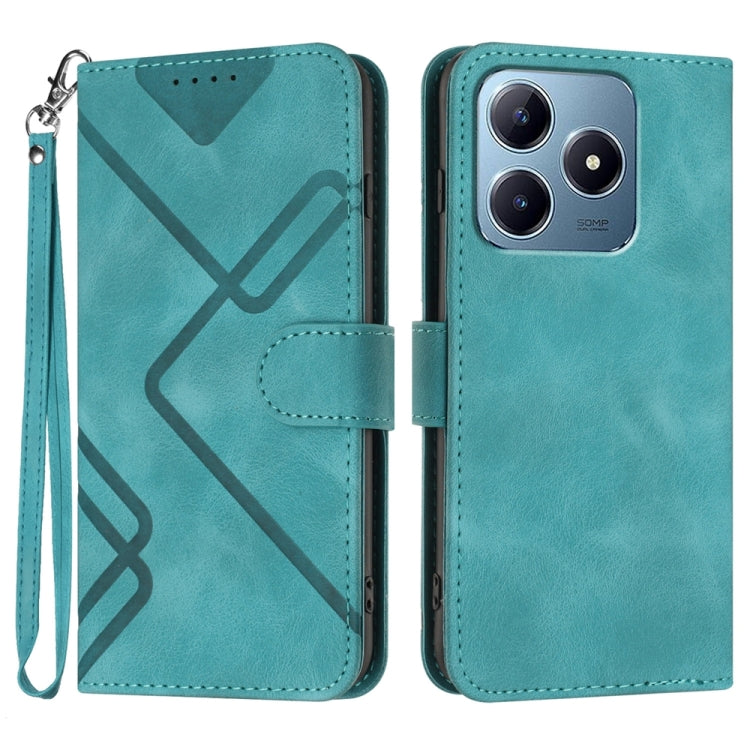 Line Pattern Skin Feel Leather Phone Case, For Realme GT7 Pro, For Realme 13 Pro / 13 Pro+ Global, For Realme GT 6 / GT 6T, For Realme C63 / C61 Global, For Realme  12 Lite / C67 4G Global, For Realme GT5 Pro, For Realme 10 Pro, For Realme 10 Pro+     ...