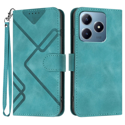 Line Pattern Skin Feel Leather Phone Case, For Realme GT7 Pro, For Realme 13 Pro / 13 Pro+ Global, For Realme GT 6 / GT 6T, For Realme C63 / C61 Global, For Realme  12 Lite / C67 4G Global, For Realme GT5 Pro, For Realme 10 Pro, For Realme 10 Pro+     ...