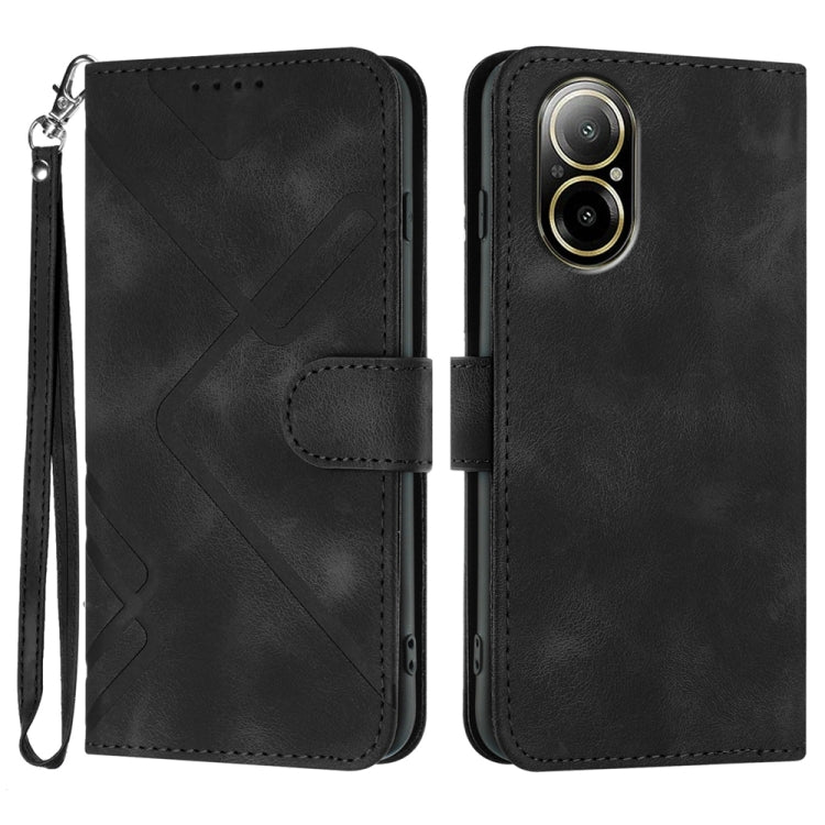 Line Pattern Skin Feel Leather Phone Case, For Realme GT7 Pro, For Realme 13 Pro / 13 Pro+ Global, For Realme GT 6 / GT 6T, For Realme C63 / C61 Global, For Realme  12 Lite / C67 4G Global, For Realme GT5 Pro, For Realme 10 Pro, For Realme 10 Pro+     ...