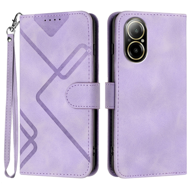 Line Pattern Skin Feel Leather Phone Case, For Realme GT7 Pro, For Realme 13 Pro / 13 Pro+ Global, For Realme GT 6 / GT 6T, For Realme C63 / C61 Global, For Realme  12 Lite / C67 4G Global, For Realme GT5 Pro, For Realme 10 Pro, For Realme 10 Pro+     ...