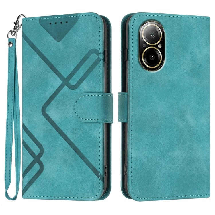 Line Pattern Skin Feel Leather Phone Case, For Realme GT7 Pro, For Realme 13 Pro / 13 Pro+ Global, For Realme GT 6 / GT 6T, For Realme C63 / C61 Global, For Realme  12 Lite / C67 4G Global, For Realme GT5 Pro, For Realme 10 Pro, For Realme 10 Pro+     ...