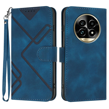 Line Pattern Skin Feel Leather Phone Case, For Realme GT7 Pro, For Realme 13 Pro / 13 Pro+ Global, For Realme GT 6 / GT 6T, For Realme C63 / C61 Global, For Realme  12 Lite / C67 4G Global, For Realme GT5 Pro, For Realme 10 Pro, For Realme 10 Pro+     ...