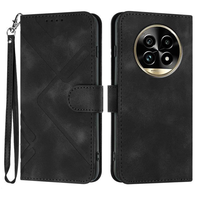 Line Pattern Skin Feel Leather Phone Case, For Realme GT7 Pro, For Realme 13 Pro / 13 Pro+ Global, For Realme GT 6 / GT 6T, For Realme C63 / C61 Global, For Realme  12 Lite / C67 4G Global, For Realme GT5 Pro, For Realme 10 Pro, For Realme 10 Pro+     ...