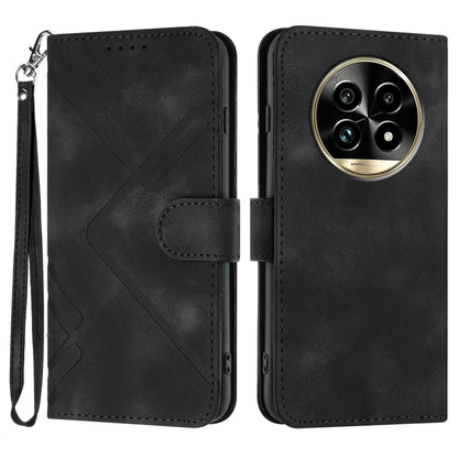 Line Pattern Skin Feel Leather Phone Case, For Realme GT7 Pro, For Realme 13 Pro / 13 Pro+ Global, For Realme GT 6 / GT 6T, For Realme C63 / C61 Global, For Realme  12 Lite / C67 4G Global, For Realme GT5 Pro, For Realme 10 Pro, For Realme 10 Pro+     ...