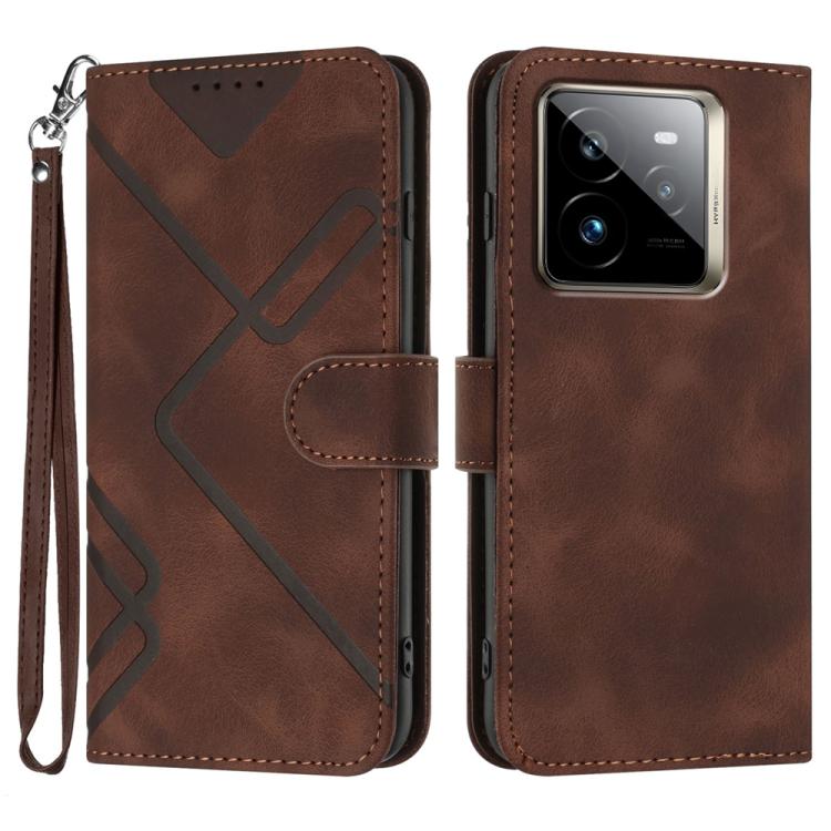 Line Pattern Skin Feel Leather Phone Case, For Realme GT7 Pro, For Realme 13 Pro / 13 Pro+ Global, For Realme GT 6 / GT 6T, For Realme C63 / C61 Global, For Realme  12 Lite / C67 4G Global, For Realme GT5 Pro, For Realme 10 Pro, For Realme 10 Pro+     ...