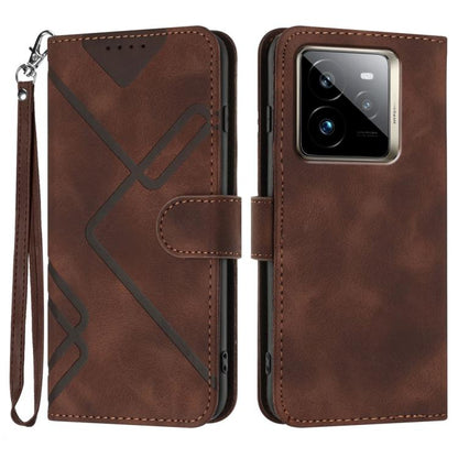 Line Pattern Skin Feel Leather Phone Case, For Realme GT7 Pro, For Realme 13 Pro / 13 Pro+ Global, For Realme GT 6 / GT 6T, For Realme C63 / C61 Global, For Realme  12 Lite / C67 4G Global, For Realme GT5 Pro, For Realme 10 Pro, For Realme 10 Pro+     ...