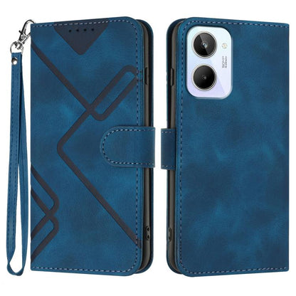 Line Pattern Skin Feel Leather Phone Case, For Realme GT7 Pro, For Realme 13 Pro / 13 Pro+ Global, For Realme GT 6 / GT 6T, For Realme C63 / C61 Global, For Realme  12 Lite / C67 4G Global, For Realme GT5 Pro, For Realme 10 Pro, For Realme 10 Pro+     ...