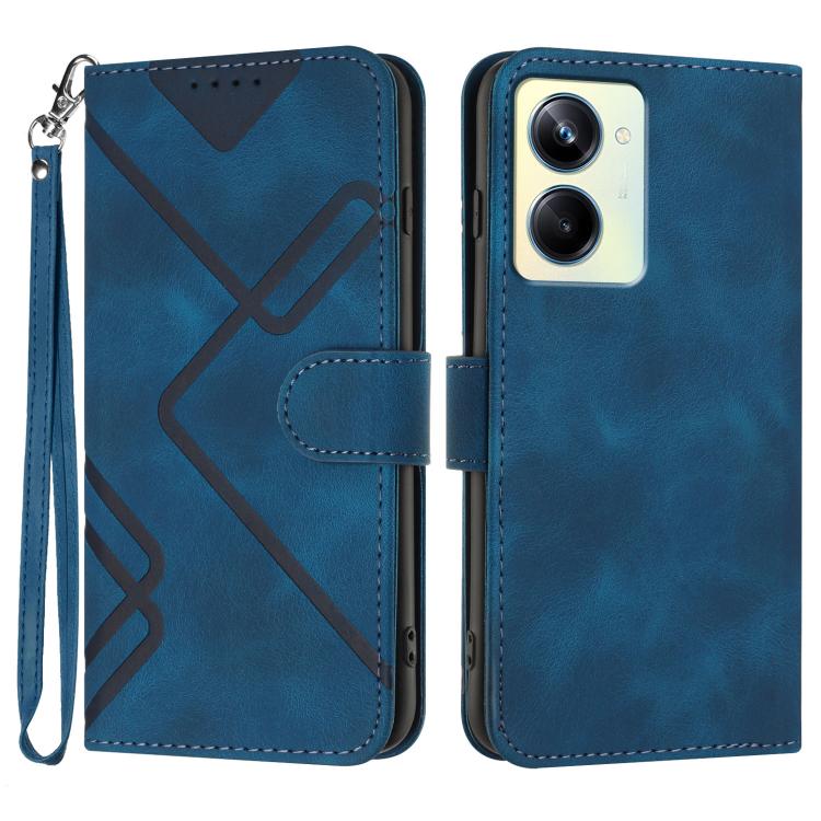 Line Pattern Skin Feel Leather Phone Case, For Realme GT7 Pro, For Realme 13 Pro / 13 Pro+ Global, For Realme GT 6 / GT 6T, For Realme C63 / C61 Global, For Realme  12 Lite / C67 4G Global, For Realme GT5 Pro, For Realme 10 Pro, For Realme 10 Pro+     ...