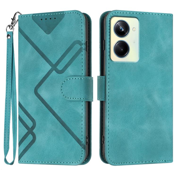 Line Pattern Skin Feel Leather Phone Case, For Realme GT7 Pro, For Realme 13 Pro / 13 Pro+ Global, For Realme GT 6 / GT 6T, For Realme C63 / C61 Global, For Realme  12 Lite / C67 4G Global, For Realme GT5 Pro, For Realme 10 Pro, For Realme 10 Pro+     ...
