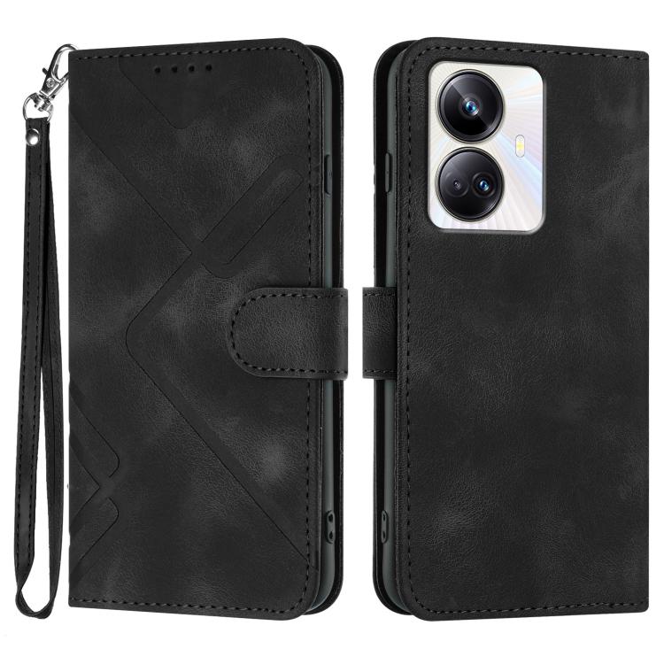 Line Pattern Skin Feel Leather Phone Case, For Realme GT7 Pro, For Realme 13 Pro / 13 Pro+ Global, For Realme GT 6 / GT 6T, For Realme C63 / C61 Global, For Realme  12 Lite / C67 4G Global, For Realme GT5 Pro, For Realme 10 Pro, For Realme 10 Pro+     ...