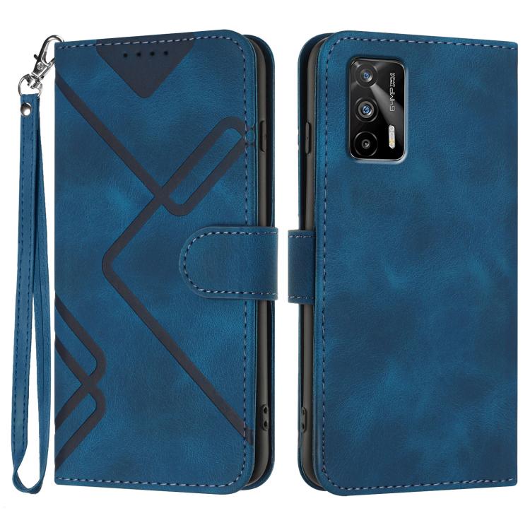 Line Pattern Skin Feel Leather Phone Case, For Realme GT7 Pro, For Realme 13 Pro / 13 Pro+ Global, For Realme GT 6 / GT 6T, For Realme C63 / C61 Global, For Realme  12 Lite / C67 4G Global, For Realme GT5 Pro, For Realme 10 Pro, For Realme 10 Pro+     ...