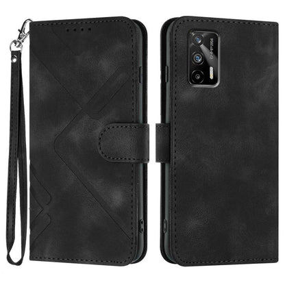 Line Pattern Skin Feel Leather Phone Case, For Realme GT7 Pro, For Realme 13 Pro / 13 Pro+ Global, For Realme GT 6 / GT 6T, For Realme C63 / C61 Global, For Realme  12 Lite / C67 4G Global, For Realme GT5 Pro, For Realme 10 Pro, For Realme 10 Pro+     ...