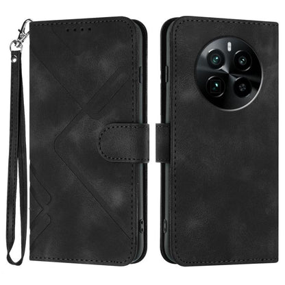 Line Pattern Skin Feel Leather Phone Case, For Realme GT7 Pro, For Realme 13 Pro / 13 Pro+ Global, For Realme GT 6 / GT 6T, For Realme C63 / C61 Global, For Realme  12 Lite / C67 4G Global, For Realme GT5 Pro, For Realme 10 Pro, For Realme 10 Pro+     ...