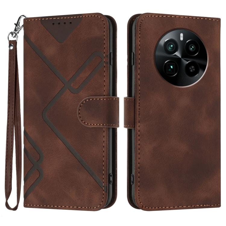 Line Pattern Skin Feel Leather Phone Case, For Realme GT7 Pro, For Realme 13 Pro / 13 Pro+ Global, For Realme GT 6 / GT 6T, For Realme C63 / C61 Global, For Realme  12 Lite / C67 4G Global, For Realme GT5 Pro, For Realme 10 Pro, For Realme 10 Pro+     ...